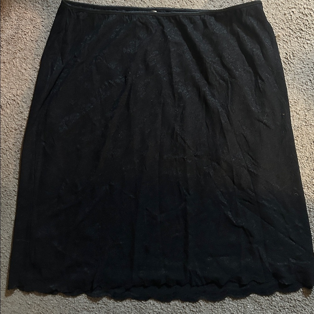 Emme,  vintage Black Lace Skirt size 2 X